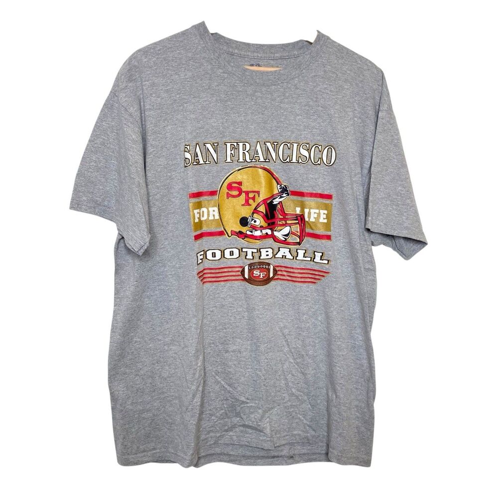 Fruit Of The Loom San Fransisco Football For Life Mens XL Short Sleeve T-Shirt